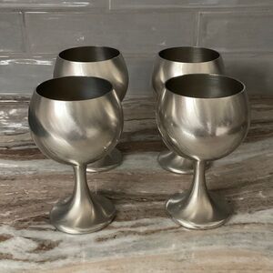 Pewter Goblet Set